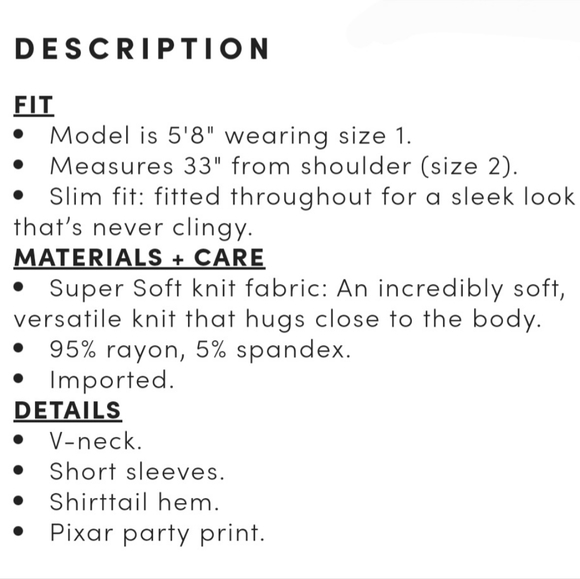 TORRID DISNEY Pixar Favorite Characters Tunic! NWT! - Picture 8 of 9